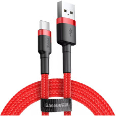 Дата кабель Baseus Cafule USB to Type-C Cable 2A (2m) (CATKLF-C) - Червоний