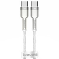 Дата кабель Baseus Cafule Metal Type-C to Type-C 100W (2m) (CATJK-D) - Белый
