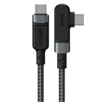 Дата кабель Acefast C5-03 USB-C to USB-C 100W right angled aluminum alloy (2m) - Black