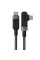 Дата кабель Acefast C5-03 USB-C to USB-C 100W right angled aluminum alloy (2m) - Black - фото