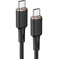 Дата кабель Acefast C2-03 USB-C to USB-C zinc alloy silicone (1.2m) - Black
