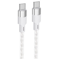 Дата кабель Hoco X99 Crystal Junction Type-C to Type-C 60W (1m) - Gray