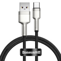 Дата кабель Baseus Cafule Metal USB to Type-C 66W (1m) (CAKF00010) - Black