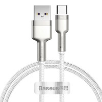 Дата кабель Baseus Cafule Metal USB to Type-C 66W (1m) (CAKF00010) - White
