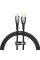 Дата кабель Baseus Glimmer Series Fast Charging Data Cable USB to Type-C 100W 1m (CADH00040) - Black - фото