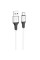 Дата кабель Hoco X86 Spear USB to Type-C (1m) - White - фото