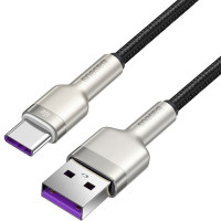 Дата кабель Baseus Cafule Metal USB to Type-C 66W (0.25m) (CAKF) - Black