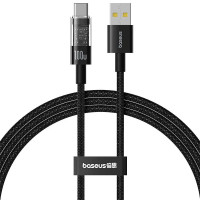 Дата кабель Baseus Gem Fast Charging USB to Type-C 100W (2m) (P10373002111) - Cluster Black