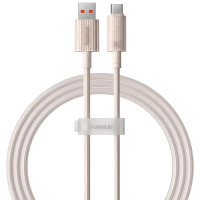 Дата кабель Baseus Habitat Series Fast Charging USB to Type-C 100W (2m) (P1036020) - Wheat Pink