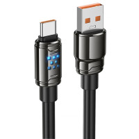 Дата кабель Hoco U143 Joy USB to Type-C 5A (1.2m) - Black