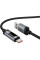 Дата кабель Hoco U148 Lord with display USB to Type-C 100W (1.2m) - Black - фото