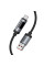 Дата кабель Hoco U148 Lord with display USB to Type-C 100W (1.2m) - Black - фото
