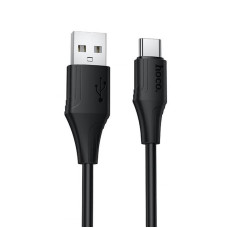 Дата кабель Hoco X124 Bien silicone USB to Type-C 3A (1m) - Black