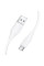 Дата кабель Hoco X124 Bien silicone USB to Type-C 3A (1m) - White - фото