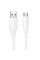 Дата кабель Hoco X124 Bien silicone USB to Type-C 3A (1m) - White - фото