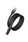 Дата кабель Hoco U150 Exquisite side plug and stand USB to Type-C 36W (1.2m) - Black - фото