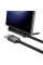 Дата кабель Hoco U150 Exquisite side plug and stand USB to Type-C 36W (1.2m) - Black - фото