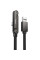 Дата кабель Hoco U150 Exquisite side plug and stand USB to Type-C 36W (1.2m) - Black - фото