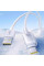 Дата кабель Baseus Crystal USB to Type-C 100W (1m) (E04279) - Moon White - фото
