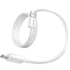 Дата кабель Baseus Crystal USB to Type-C 100W (2m) (E04279) - Moon White