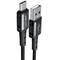 Дата кабель Acefast C1-04 USB to Type-C 3A (1.2m) - Black