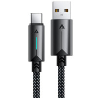 Дата кабель Acefast C19-04 USB to Type-C 3A (1.2m) - Black