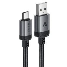 Дата кабель Acefast C20-04 USB to Type-C 3A (1.2m) - Black