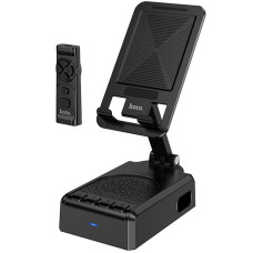 Bluetooth Колонка Hoco HC45 Wave з підставкою для телефону і пультом керування - Black