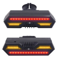Трекер GPS велосипедний V03B Bike Tacker+Auto Tail Light 2in1 SIM (4GLTE+3GWCDMA+2GGSM) 140/2400mAh - Black