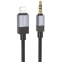 Аудіо кабель Aux Hoco UPA32A Clever digital (Lightning to AUX 3.5mm) (1m) - Black