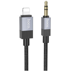 Аудіо кабель Aux Hoco UPA32A Clever digital (Lightning to AUX 3.5mm) (1m) - Black