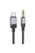Аудіо кабель Aux Hoco UPA32B Clever digital (Type-C to AUX 3.5mm) (1m) - Black - фото
