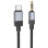 Аудіо кабель Aux Hoco UPA32B Clever digital (Type-C to AUX 3.5mm) (1m) - Black