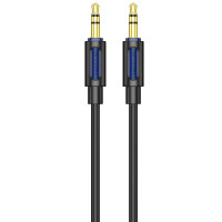 Аудіо кабель Aux Borofone BL20 True sound silicone (1m) - Black