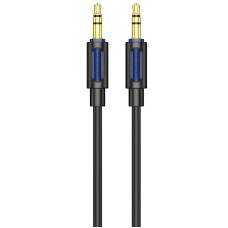 Аудіо кабель Aux Borofone BL20 True sound silicone (1m) - Black