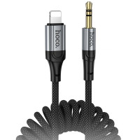 Аудіо кабель Aux Hoco UPA33A Nuevo (Lightning to AUX 3.5mm) (1.5m) - Black