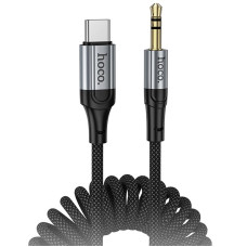 Аудіо кабель Aux Hoco UPA33B Nuevo (Type-C to AUX 3.5mm) (1.5m) - Black