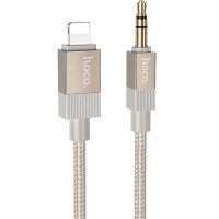 Аудио кабель Aux Hoco UPA32A Clever digital (Lightning to AUX 3.5mm) (1m) - Gold