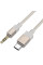 Аудіо кабель Aux Hoco UPA32B Clever digital (Type-C to AUX 3.5mm) (1m) - Gold - фото