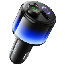 Автомобільний зарядний пристрій FM модулятор Hoco E166 Path PD42W+QC3.0 (1USB-A/1C) - Black