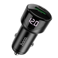 Автомобільний зарядний пристрій Hoco Z42 PD 20W + QC3.0 (1USB/3A) - Чорний