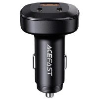 Автомобильное зарядное устройство Acefast B3 PD66W+QC4.0 (1USB-A/2C) - Black
