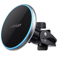 Автотримач з БЗП Acefast D3 magnetic wireless 15W - Silver