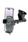 Автотримач з БЗП Hoco HW32 Crown push-type (center console) - Black / Metal gray - фото