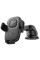 Автотримач з БЗП Hoco HW32 Crown push-type (center console) - Black / Metal gray - фото