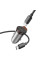 Автомобільний зарядний пристрій Hoco NZ16 Rigorous PD30W (1USB-C) + кабель Type-C to Type-C - Metal grey - фото