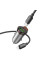 Автомобильное зарядное устройство Hoco NZ16A Rigorous 43W (1USB-A/1C) + кабель Type-C to Lightning - Metal grey - фото