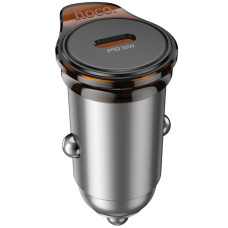 Автомобільний зарядний пристрій Hoco NZ16 Rigorous PD30W (1USB-C) - Metal grey