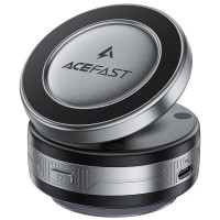 Автодержатель с Беспроводное зарядное устройство Acefast E29 Magnetic Wireless Charging Auto Fix 15W - Metal gray