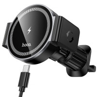 Автотримач з БЗП Hoco HW35 Power 15W (air outlet) - Black